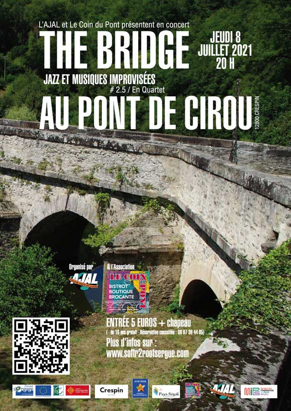 Affiche du concert du groupe The Bridge à Crespin en 2021