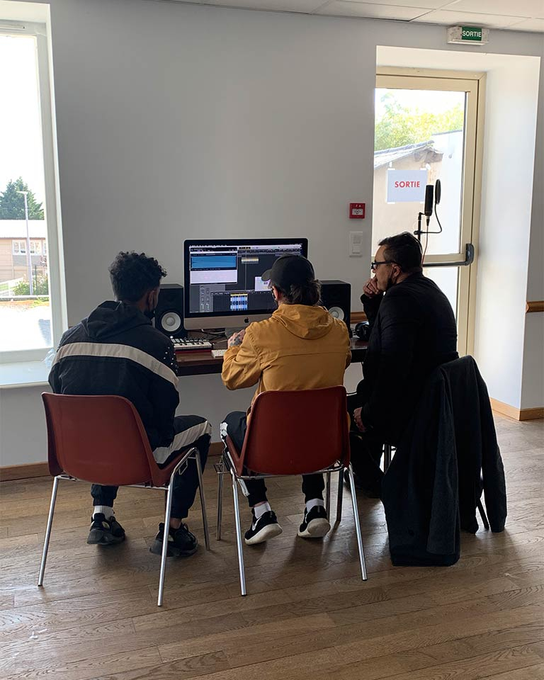 Photo d'un atelier par Cisco au CEF La Poujade