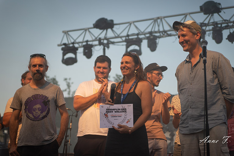 La Beluga, groupe lauréat du Tremplin des Cent Vallées 2022 ©Anne Frayssinet Photo du groupe La Beluga, gagnant de l'édition 2022 du Tremplin des Cent Vallées