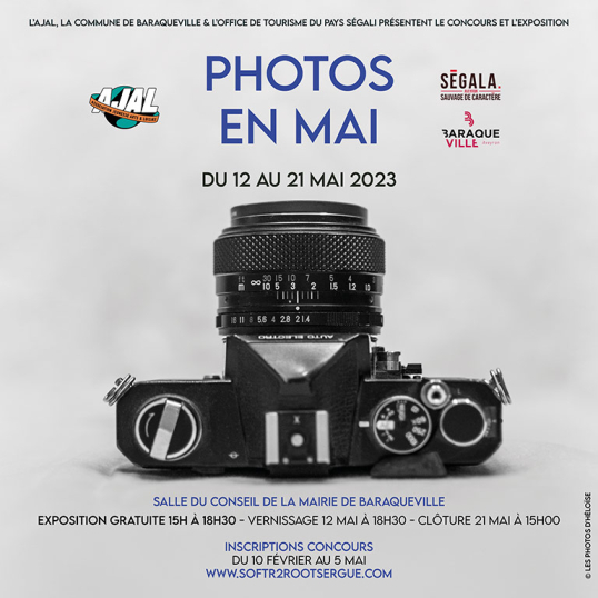 Affiche du concours et de l'exposition Photos En Mai pour son édition 2023