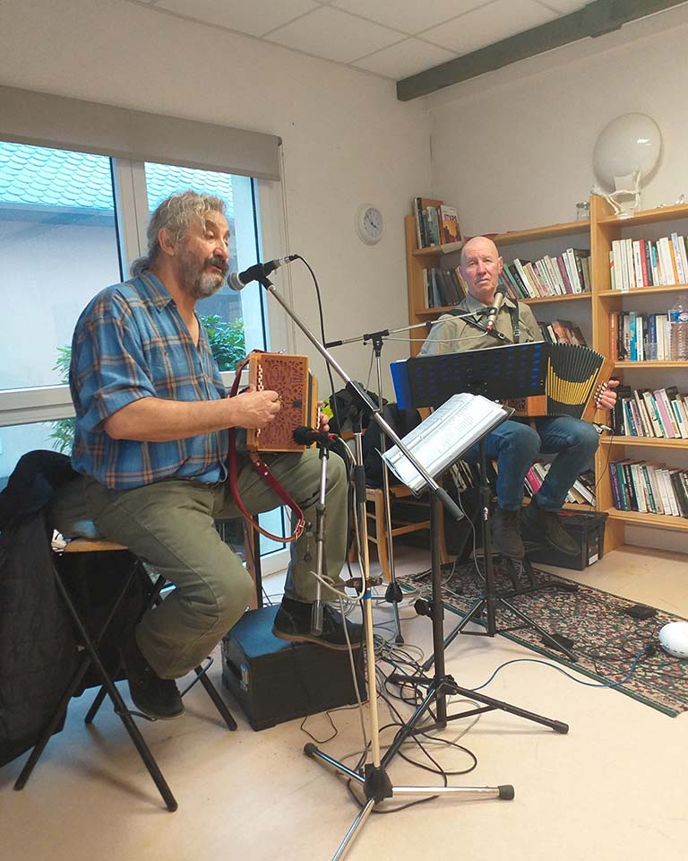 Photo des artistes lors du concert