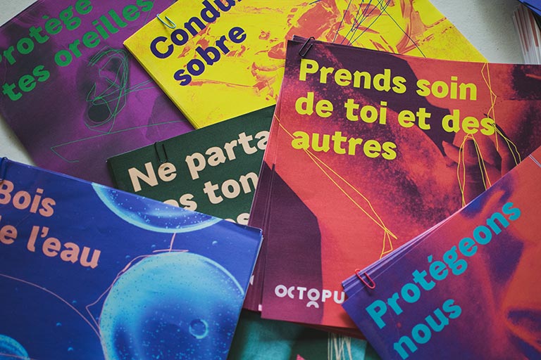 Photo de signalétique de prévention présente sur nos festivals